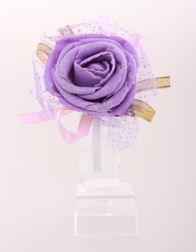 Blossom Bridesmaid Corsage in Violet